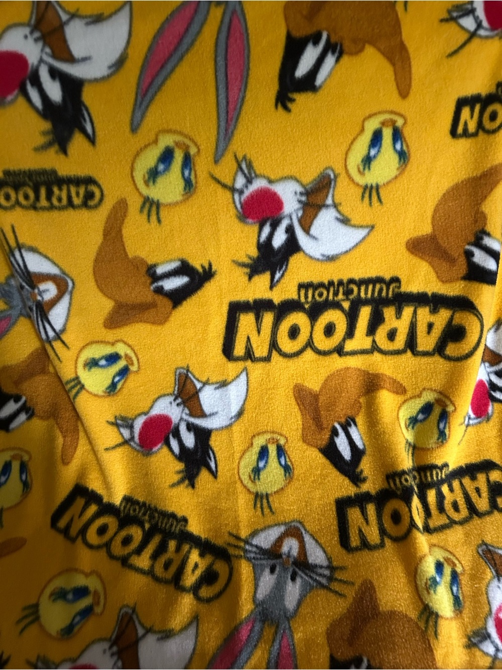 Warner Bros. Kids Yellow Tweety & Sylvester Fleece   Bugs bunny blanket